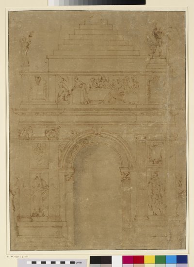 Design for a Triumphal Archway by Baccio Bandinelli